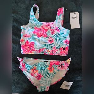 Hurley 2 pc Girls Swimsuit Sz6